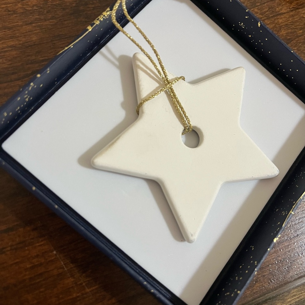 DIOR Blue and Gold Ceramic Star Ornament with Decorative Box - Picture 6 of 6